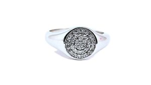 Damenring Mehrsteiner 925 Ag rhodiniert