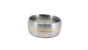 Herrenring Edelstahl bicolor