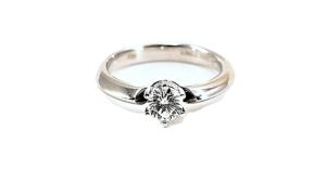 Damenring Solitär Antragsring 585 WG