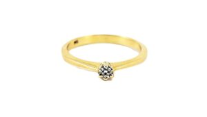 Damenring Solitär Antragsring 585 GG