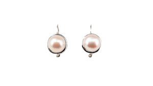 Ohrstecker Perle 925 Ag rhodiniert