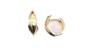 Creolen 925 AG bic. gelb/weiss