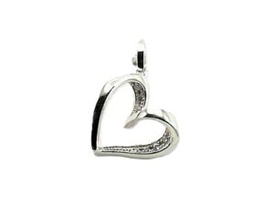 Anhänger Herz Herz 925 Ag rhodiniert