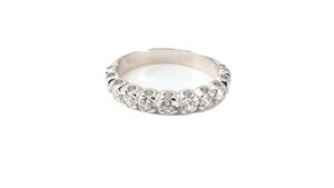 Damenring Mehrsteiner 925 Ag rhodiniert