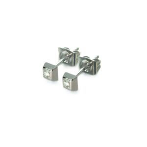 Ohrstecker Solitär Titan