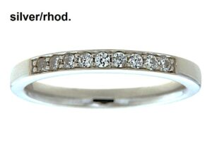 Damenring Mehrsteiner 925 Ag rhodiniert