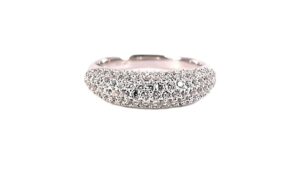 Damenring Mehrsteiner 925 Ag rhodiniert