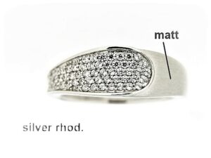 Damenring Mehrsteiner 925 Ag rhodiniert