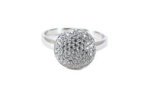 Damenring Mehrsteiner 925 Ag rhodiniert