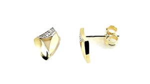 Ohrstecker Mehrsteiner 925 AG gelb vergoldet