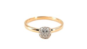Damenring Mehrsteiner Antragsring 585 Roségold