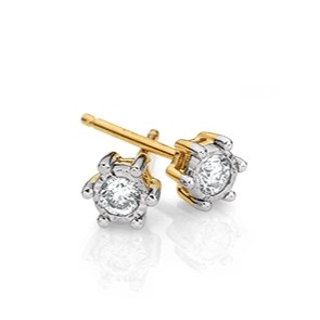Ohrstecker Solitär 585 GG/WG
