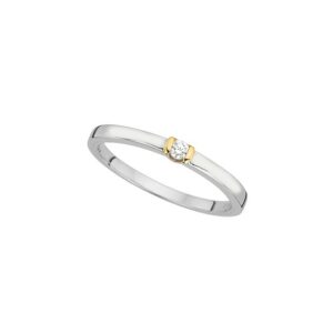 Damenring Solitär Antragsring 585 GG/WG