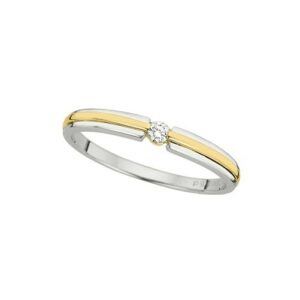 Damenring Solitär Antragsring 585 GG/WG