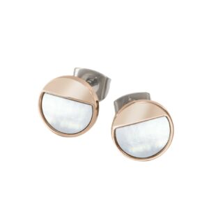Ohrstecker Perle Titan rose