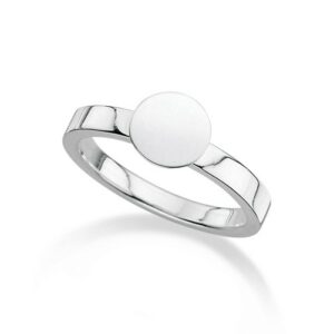 Damenring ohne Stein 925 Ag rhodiniert