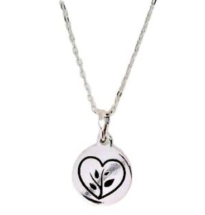 Collier mit Behang 925 Ag rhodiniert