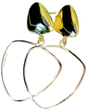 Ohrhänger 925 AG bic. gelb/weiss