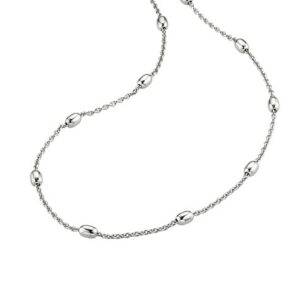 Collier ohne Stein 925 Ag rhodiniert