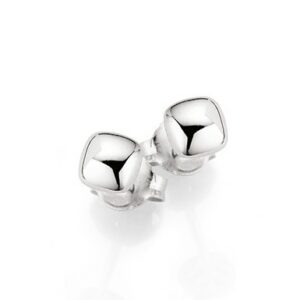 Ohrstecker ohne Stein 925 Ag rhodiniert