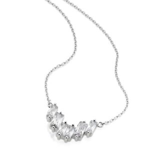 Collier Mehrsteiner 925 Ag rhodiniert