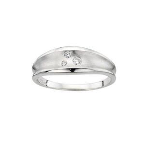 Damenring Mehrsteiner 925 Ag rhodiniert