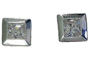 Ohrstecker Einsteiner 925 Ag rhodiniert