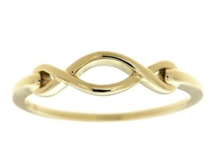 Damenring ohne Stein Unendlichkeitszeichen 333 GG