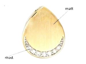 Anhänger Mehrsteiner 585 GG/Rhodiniert