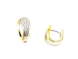 Creolen 925 AG bic. gelb/weiss