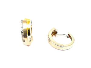 Creolen 925 AG bic. gelb/weiss