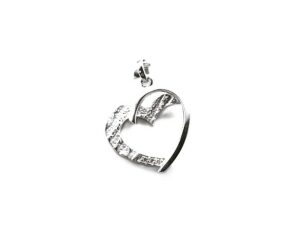 Anhänger Herz 925 Ag rhodiniert
