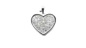 Anhänger Herz 925 Ag rhodiniert