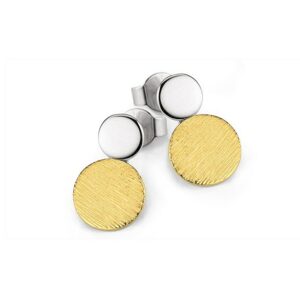 Ohrhänger 925 AG bic. gelb/weiss