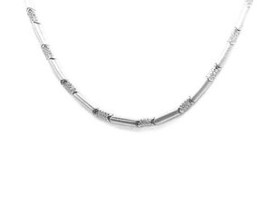 Collier Mehrsteiner 925 Ag rhodiniert