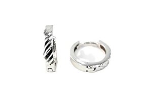 Creolen 925 Ag rhodiniert