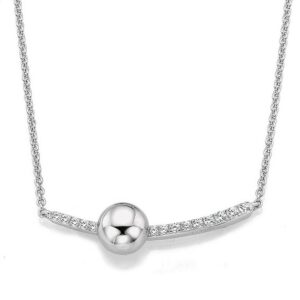 Collier mit Behang 925 Ag rhodiniert