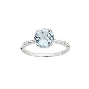 Damenring Mehrsteiner 925 Ag rhodiniert