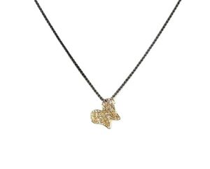 Collier mit Behang Engelsflügel 925 AG / 585 GG