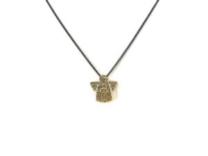 Collier mit Behang Schutzengel 925 AG / 585 GG