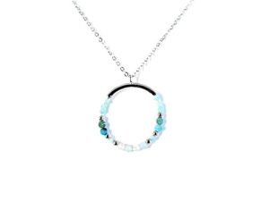 Collier mit Behang 925 Ag rhodiniert