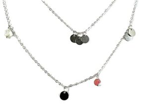 Collier Mehrsteiner 925 Ag rhodiniert