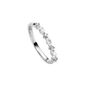 Damenring Mehrsteiner 925 Ag rhodiniert