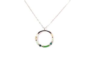 Collier mit Behang 925 Ag Rosé vergoldet