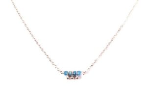 Collier Mehrsteiner 925 Ag Rosé vergoldet