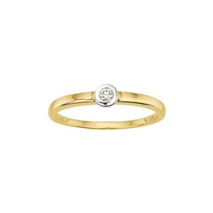 Damenring Solitär 585 GG/WG