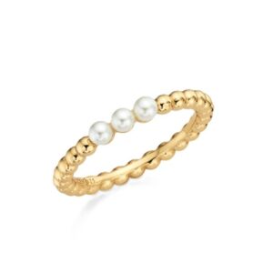 Damenring ohne Stein 925 AG gelb vergoldet