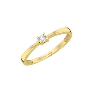 Damenring Solitär Antragsring 585 GG
