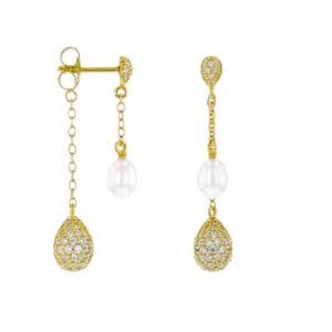 Ohrhänger 925 AG gelb vergoldet