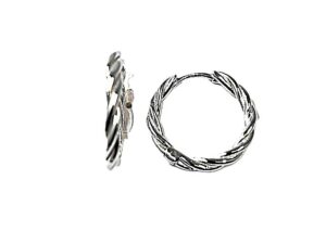 Creolen 925 Ag rhodiniert